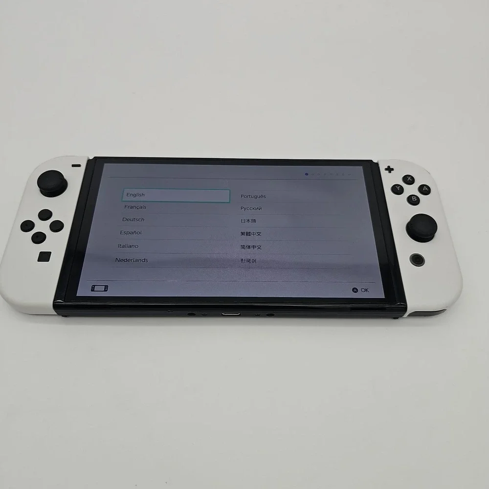 Nintendo Switch OLED Model Console HEG-001 64GB With Joycons TESTED CLEAN